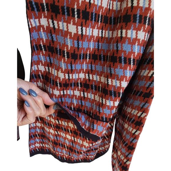 Tahari Houndstooth Open Cardigan Sweater Blazer M Perfect w/ High Waisted Pants - Picture 14 of 16